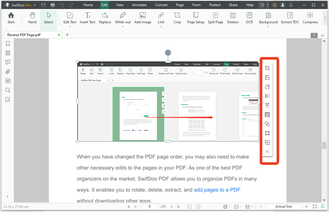 image configuration settings