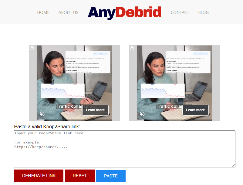 AnyDebrid Premium Link Generator