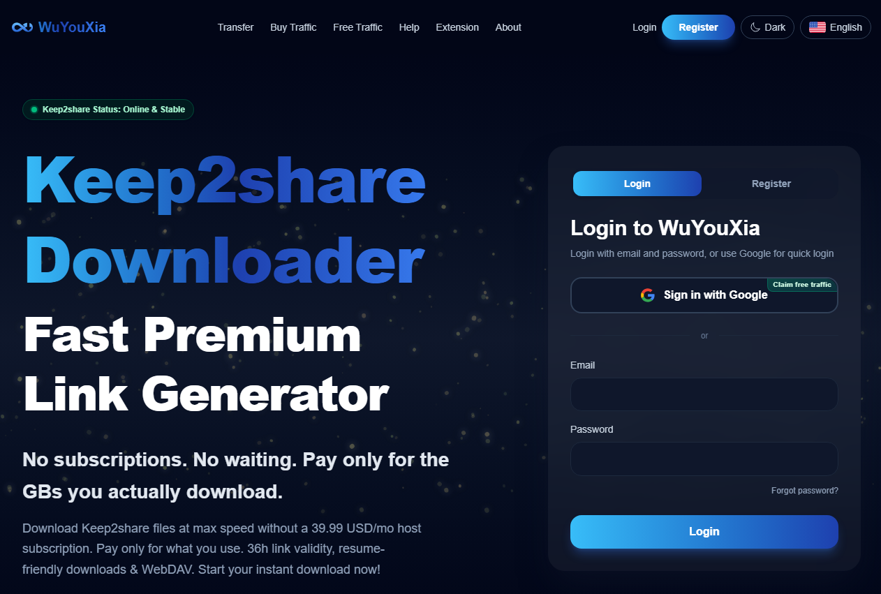 Storage Portal Premium Link Generator