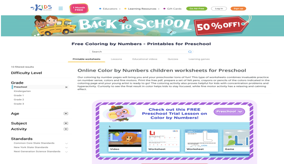 Kids Academy coloring book PDF free download site