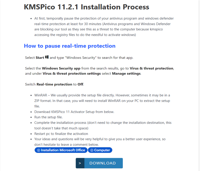 How to Download KMSpico Activator 1
