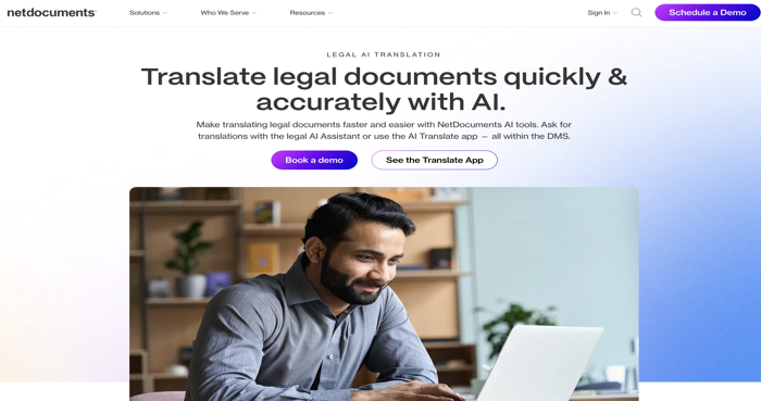 NetDocuments legal document translation software
