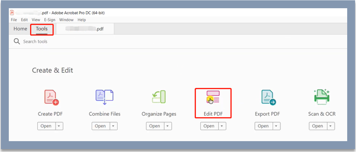 Link to page in PDF with Adobe Acrobat step 1