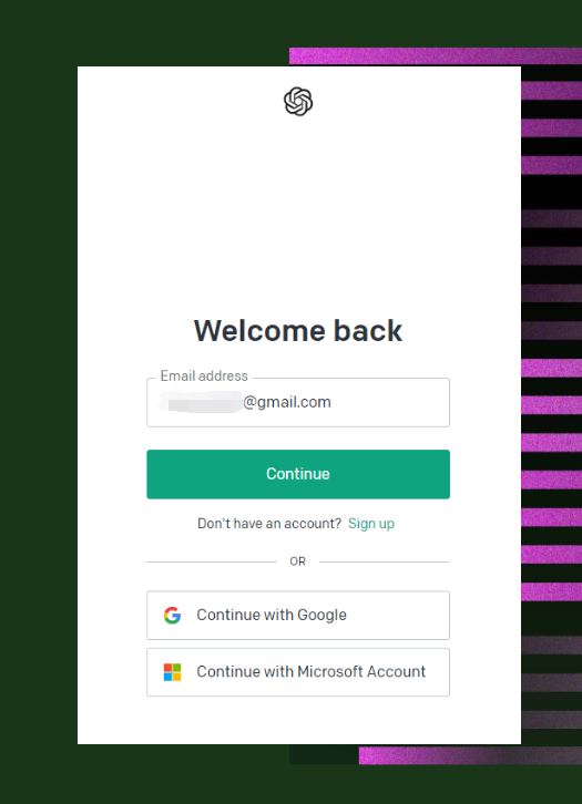 Log In with Your Chat GPT Account