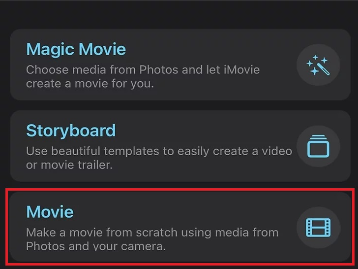 Loop a video on iPhone with iMovie 1