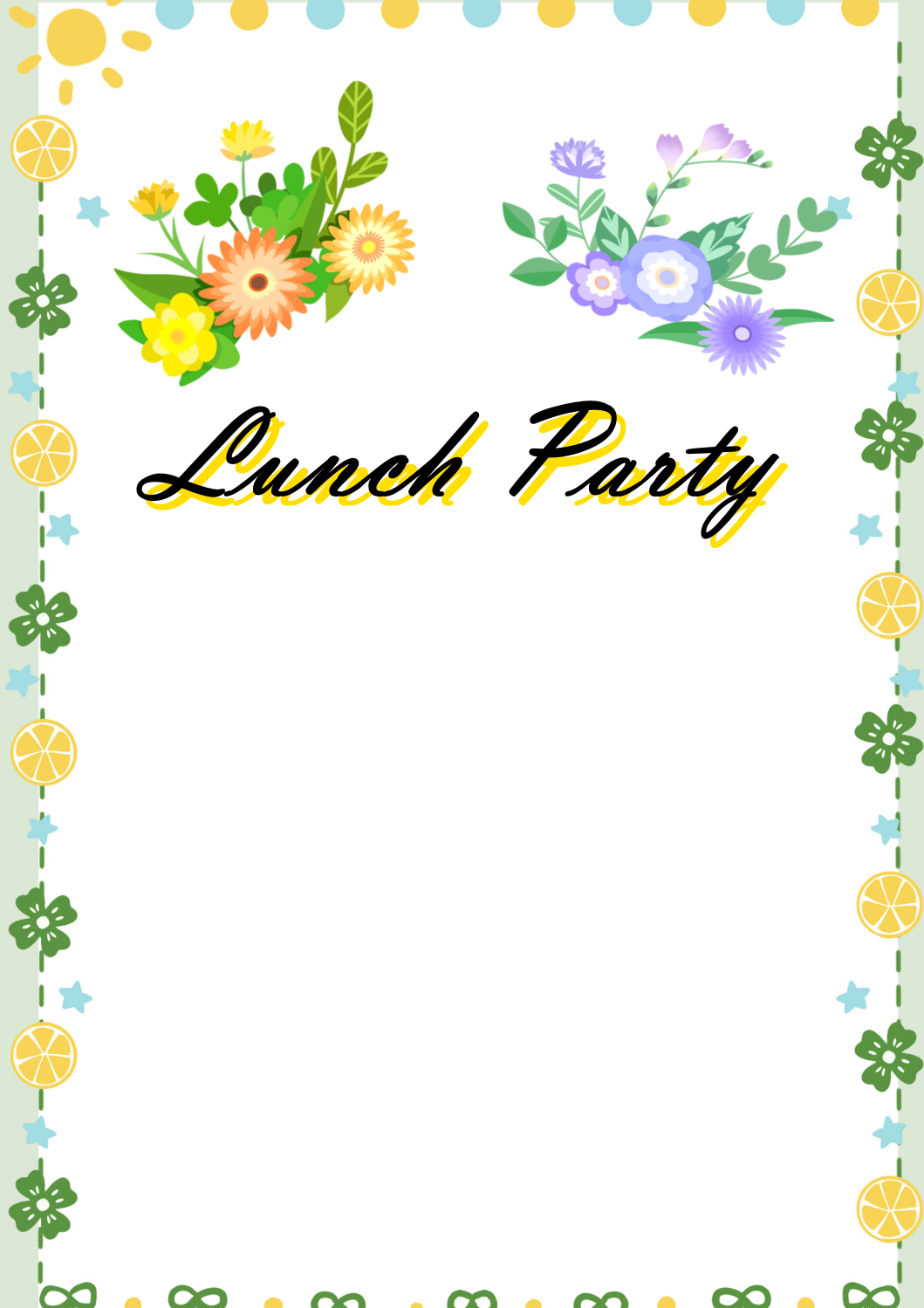 Simple Lunch Invitation Messages