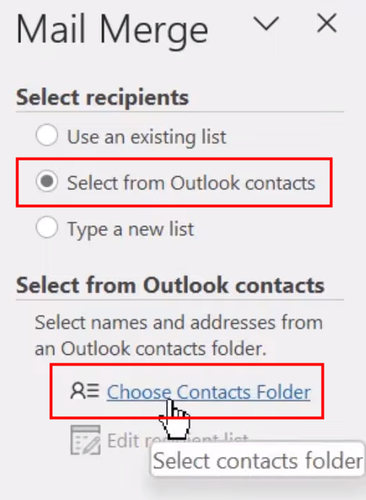 Mail merge in Outlook using Microsoft Office Suite 3