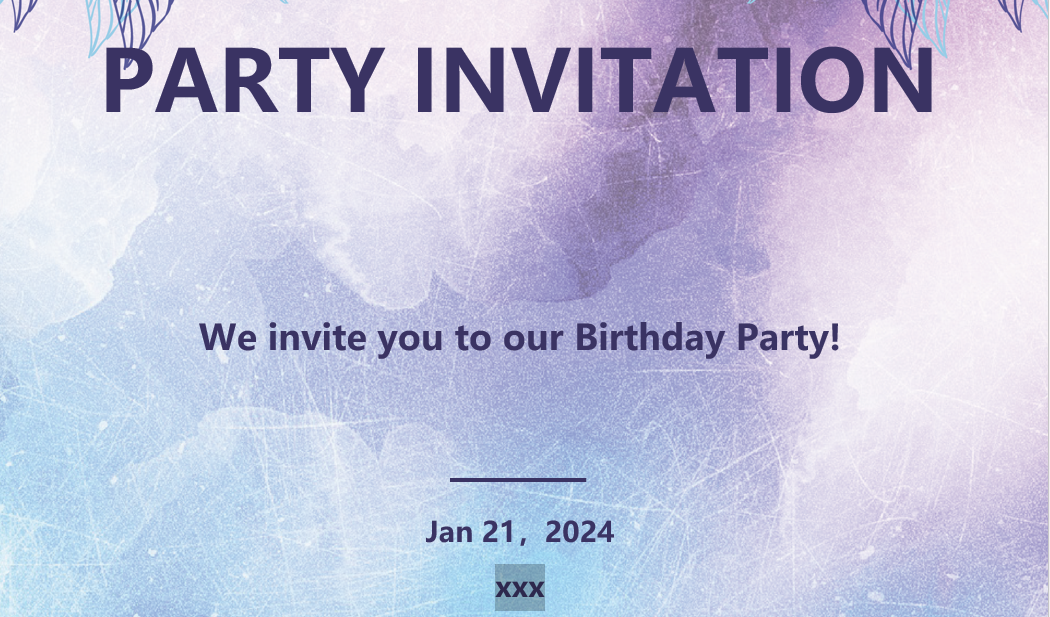 Make WhatsApp party invitation card 2