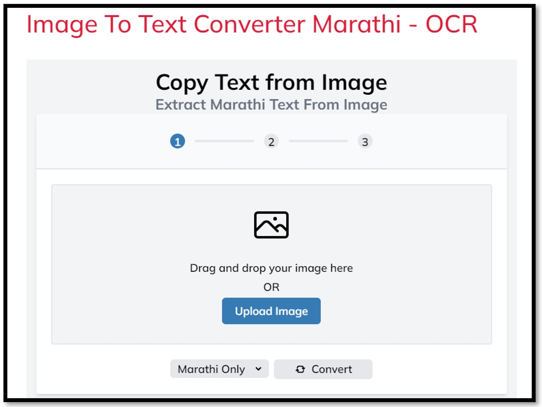 Marathi OCR tool - Marathi Typing