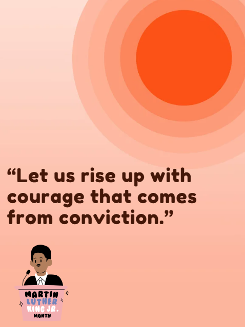 Martin Luther King Jr. Quote card about courage
