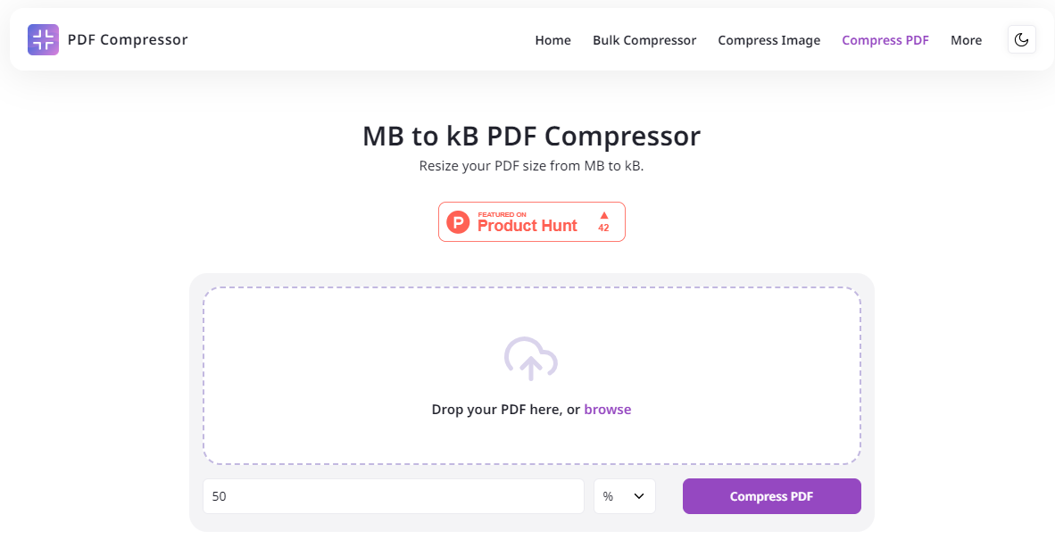 MB to KB Compressor MB2kB