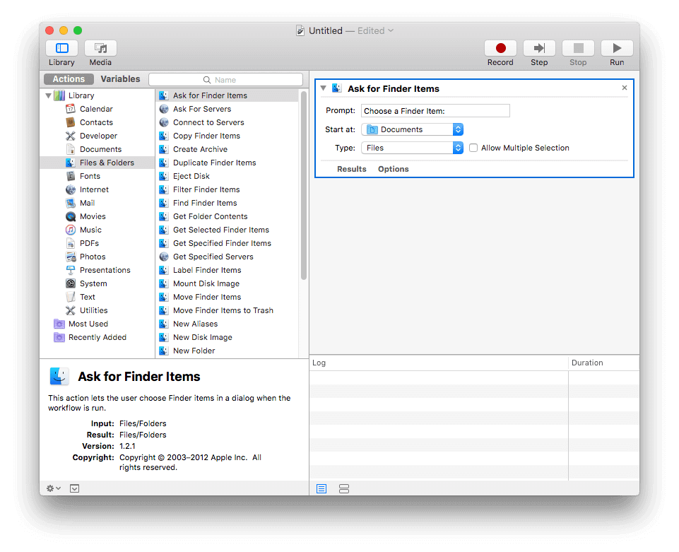 Automator: Stapelverarbeitung von Word in PDF