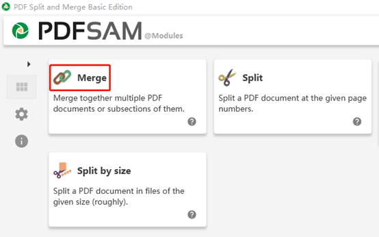 Merge PDFs for free with PDFsam Basic