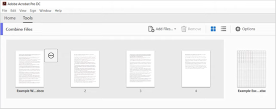 Merge PDFs with Adobe Acrobat