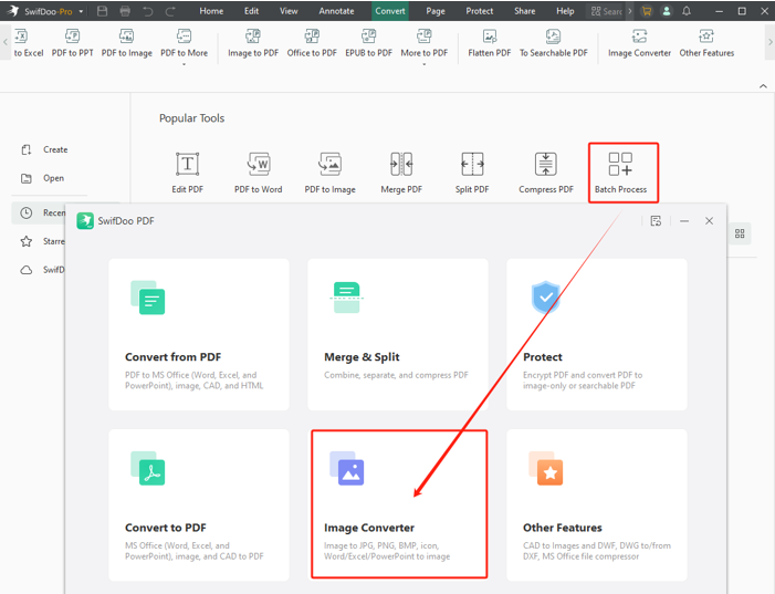 Merge PNG Files into One with SwifDoo PDF 1