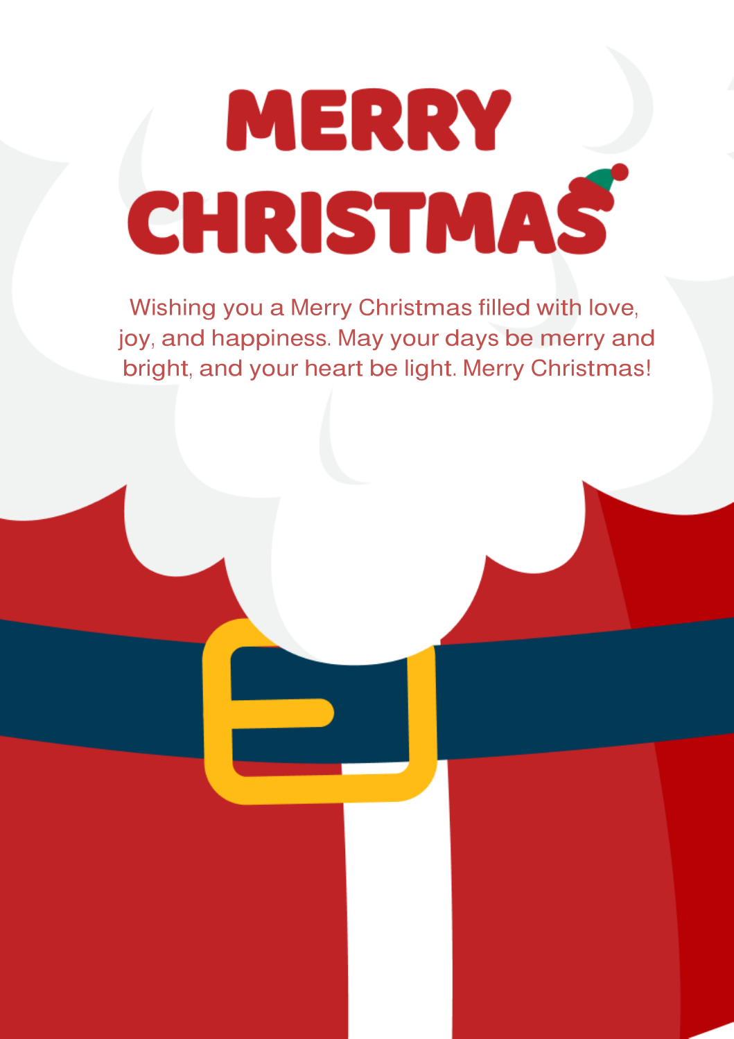 Merry Christmas Card for Kids