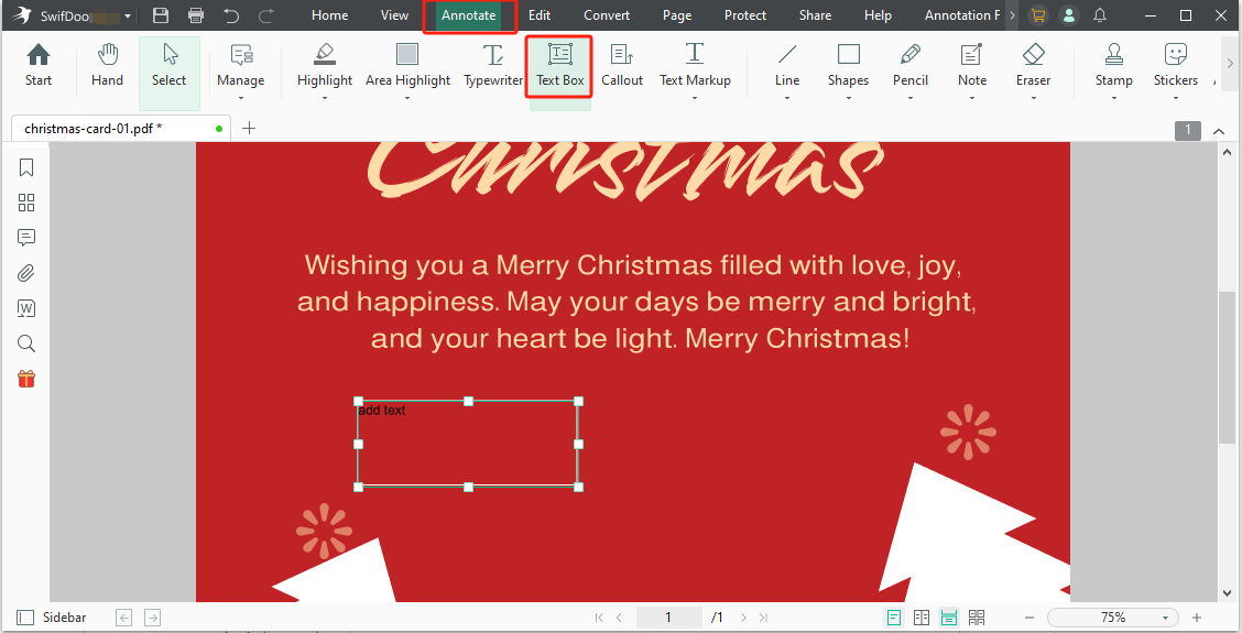 Merry Christmas wishes for love to write in Christmas card step 4