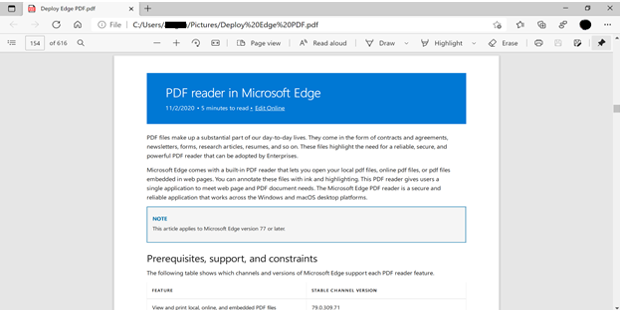 Microsoft Edge Best PDF Reader for Windows 11