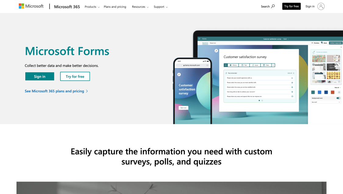 Microsoft Forms