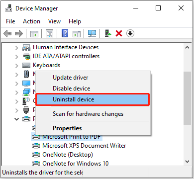 Uninstall Driver