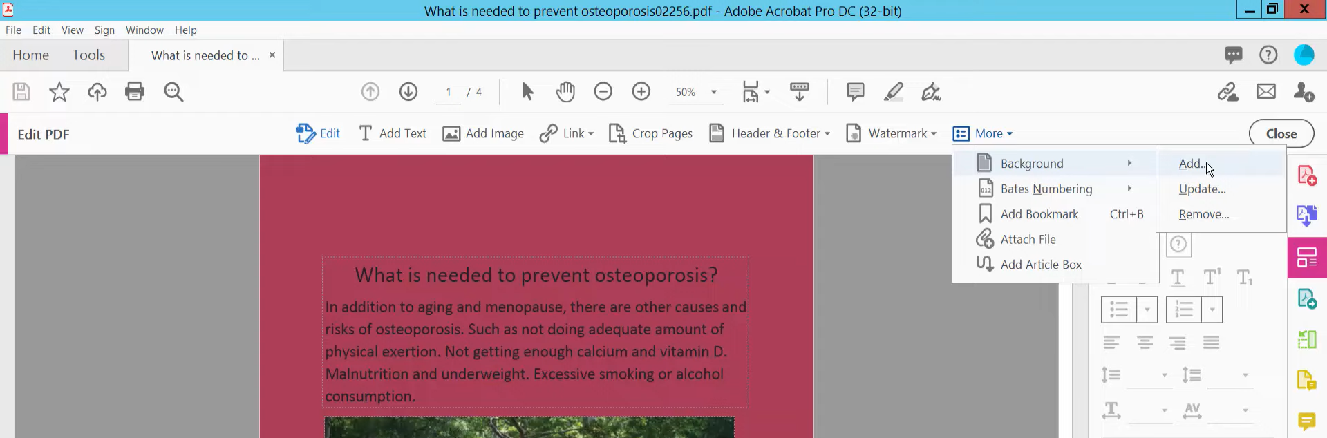 Modify PDF Background Color on Mac