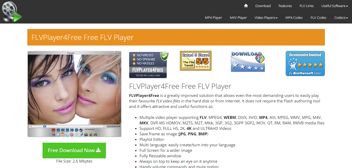 MP4 player - Flvplayer4Free