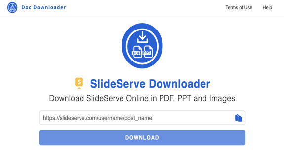 mydocdownloader.com SlideServe downloader