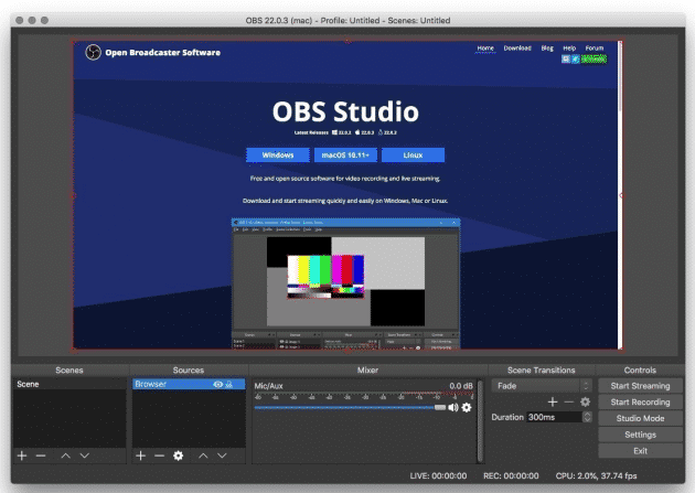 OBS Studio for Mac