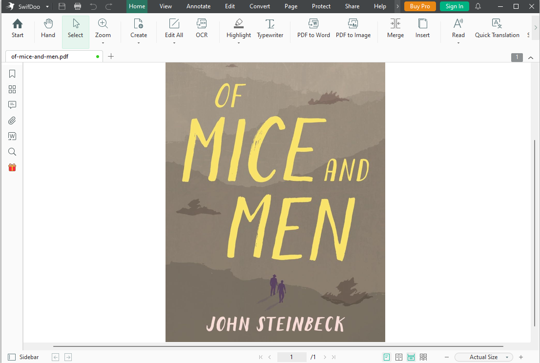 Of Mice and Men SwifDoo PDF