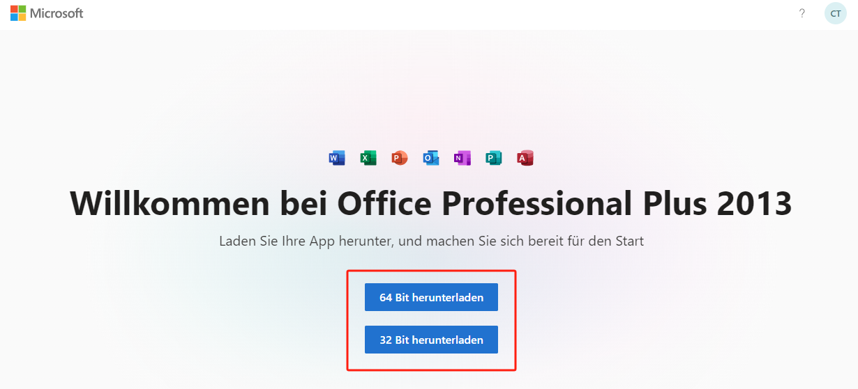 Office 365 herunterladen