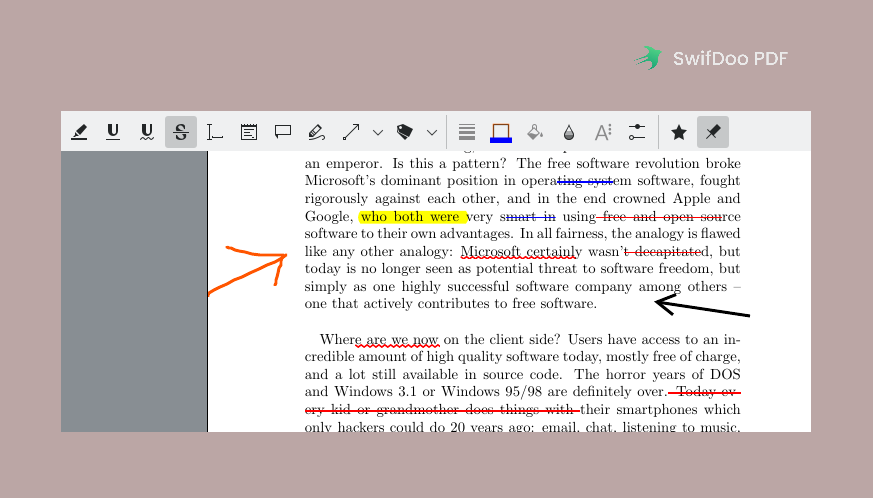 Okular Free Linux PDF Editor