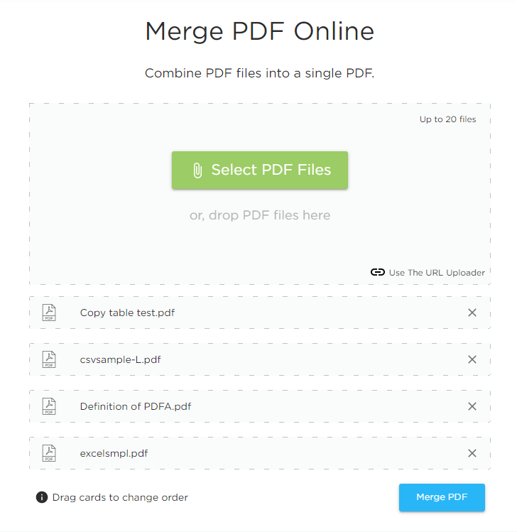 Online Free PDF Merger