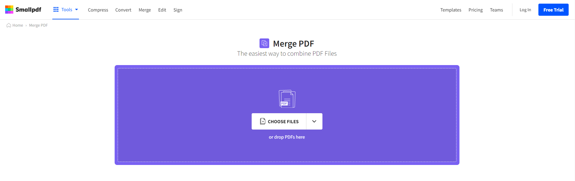 Online PDF Combiner Small PDF