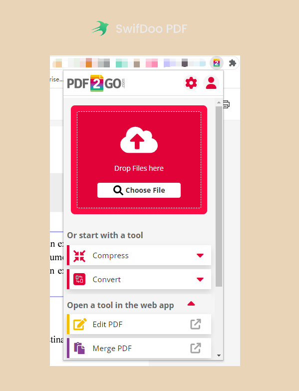 Online PDF Editor: PDF2GO