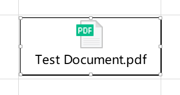 Open PDF in Excel by inserting an object step 3