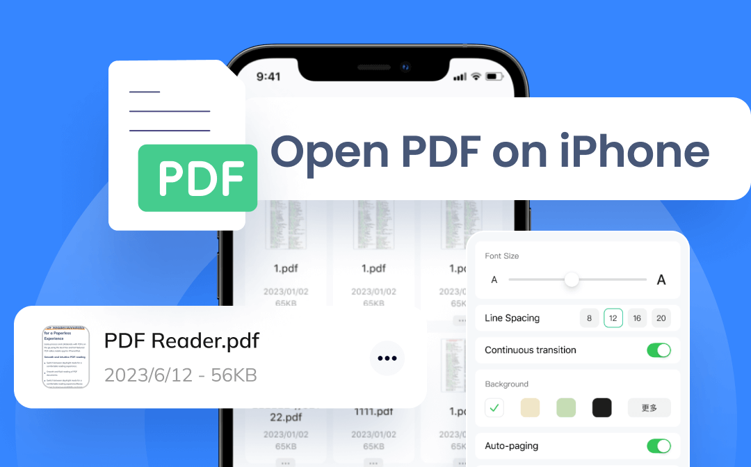 Open PDFs on iPhone