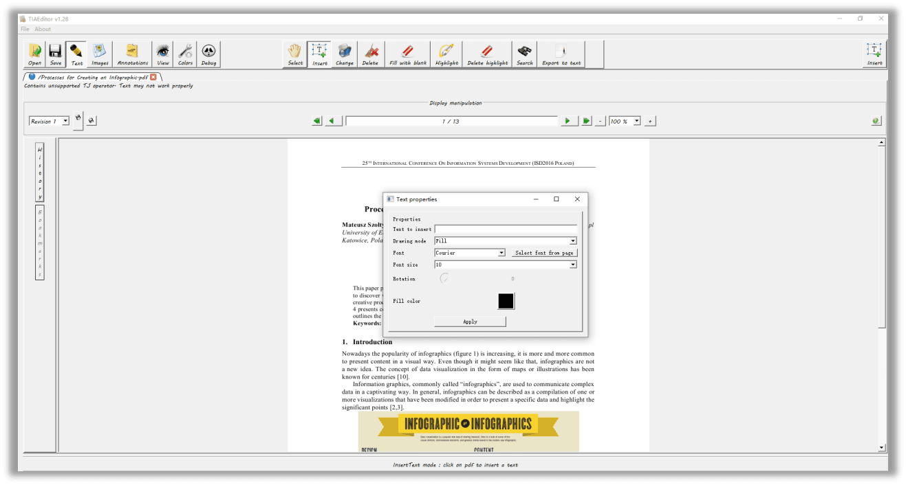 PDFedit - Best open-source PDF editor
