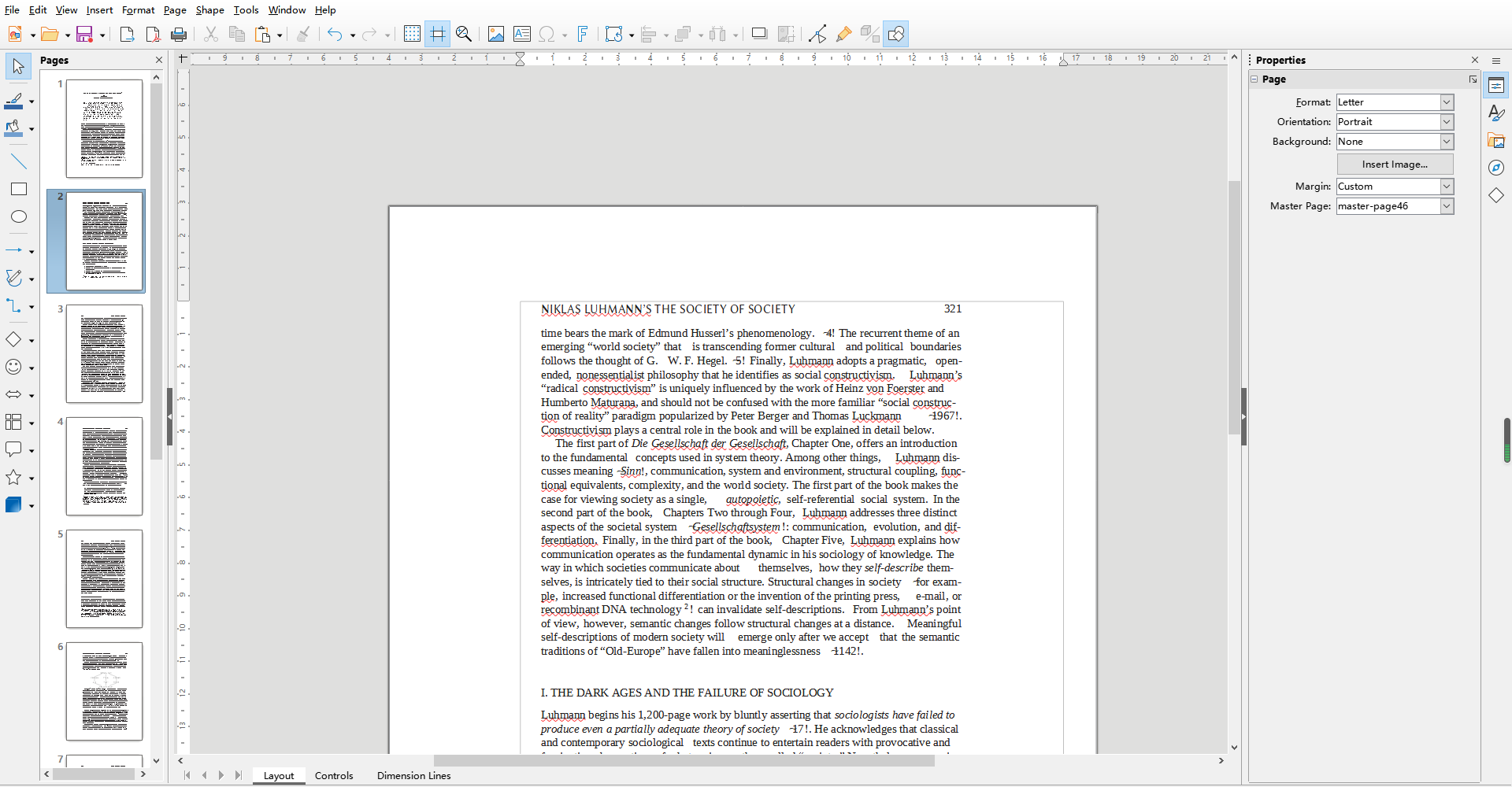 Sehen wir uns an, wie Sie eine PDF-Datei mit LibreOffice bearbeiten können.