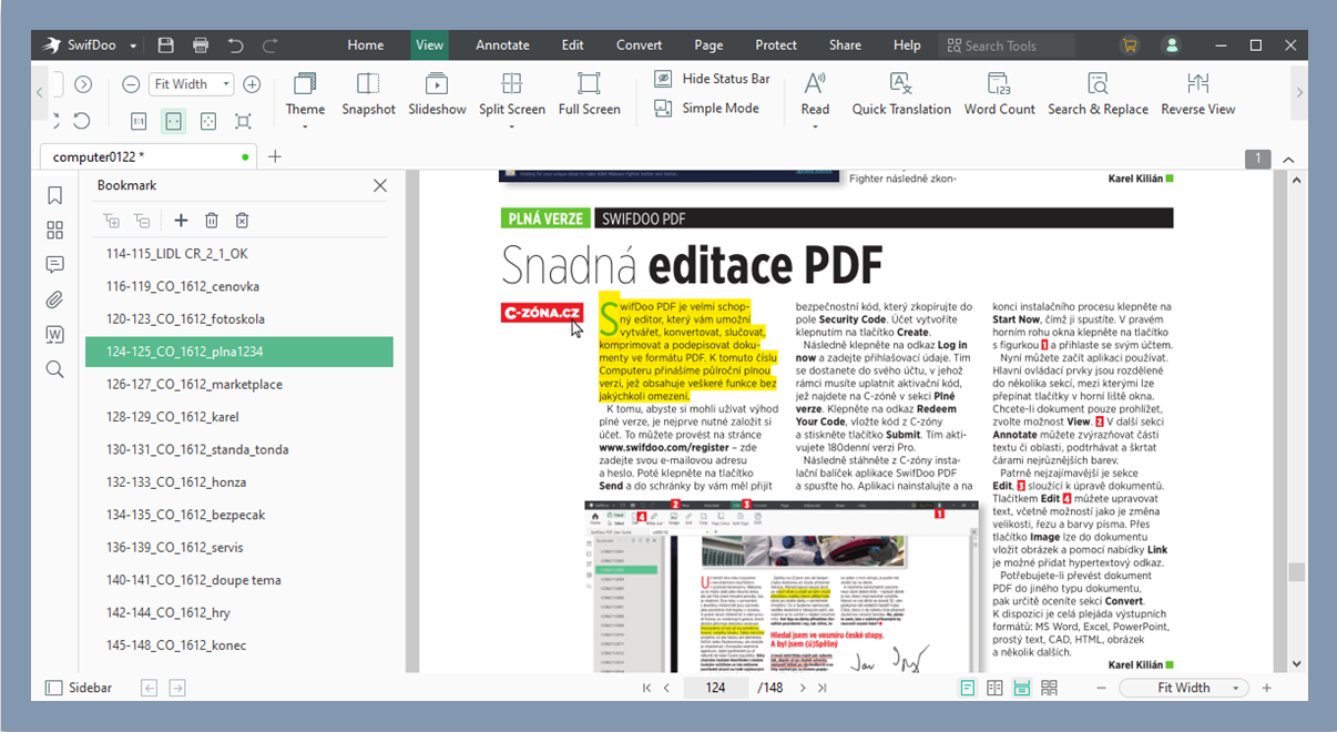Open source PDF reader alternative SwifDoo PDF