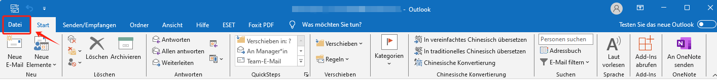 Outlook Mail als PDF speichern auf Desktop