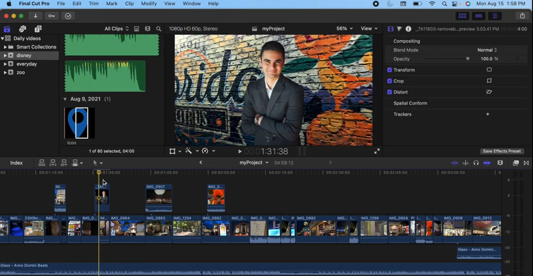 Overlay Images on a Video in Final Cut Pro X