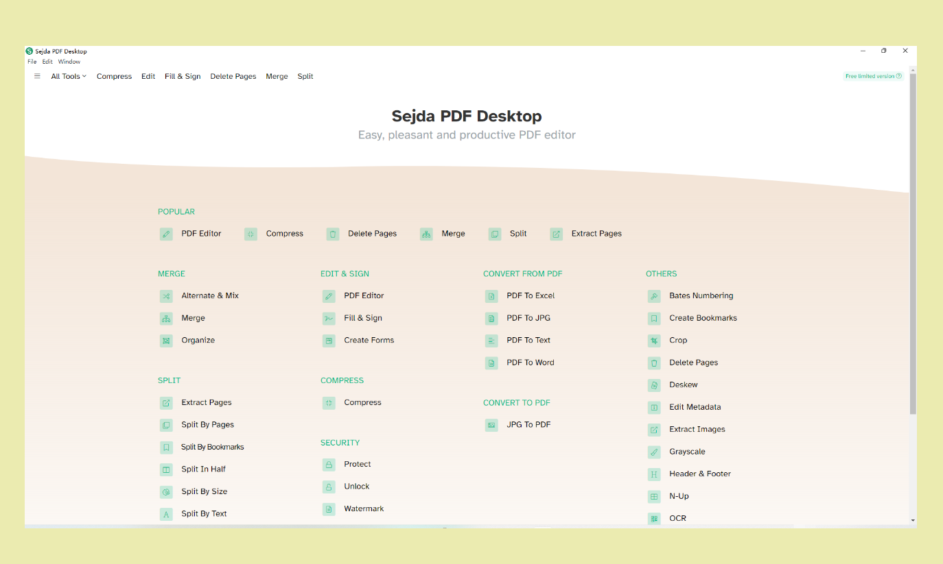 sajda pdf editor