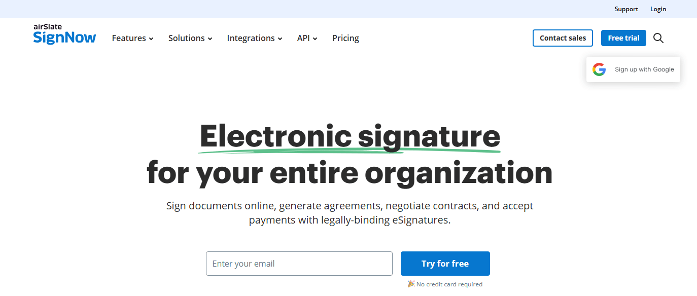 SignNow E-Signature