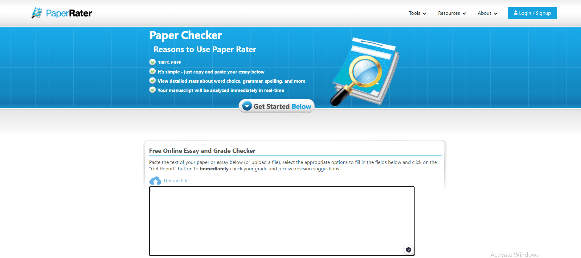 Grammarly Premium Free Alternative: PaperRater