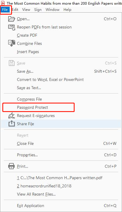 How to password protect a PDF with Adobe Reader