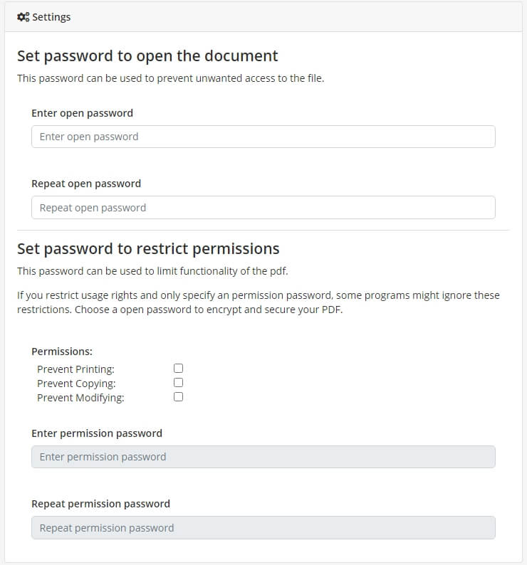 Password PDF Online