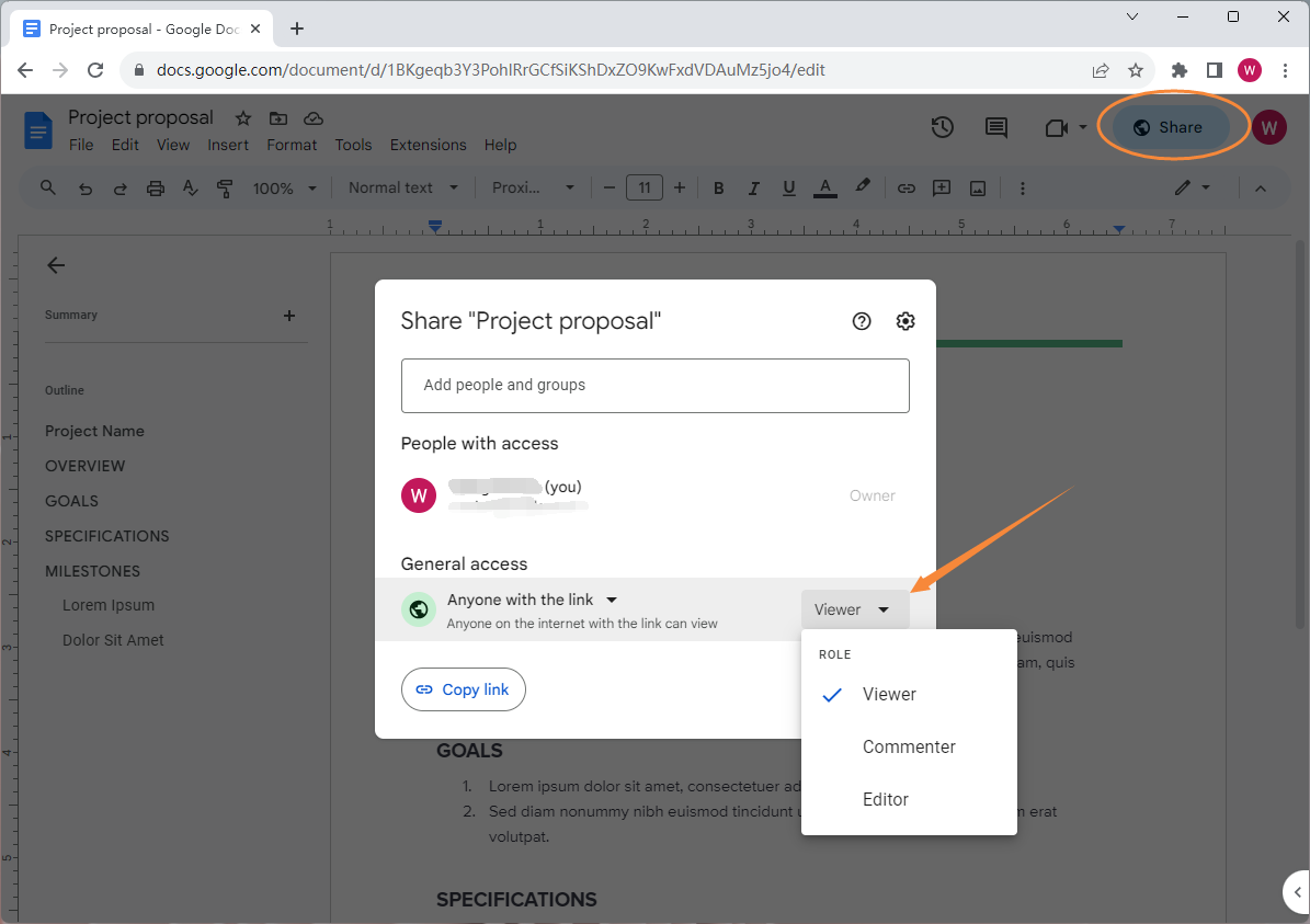 Password Protect Word Document by Using Google Docs