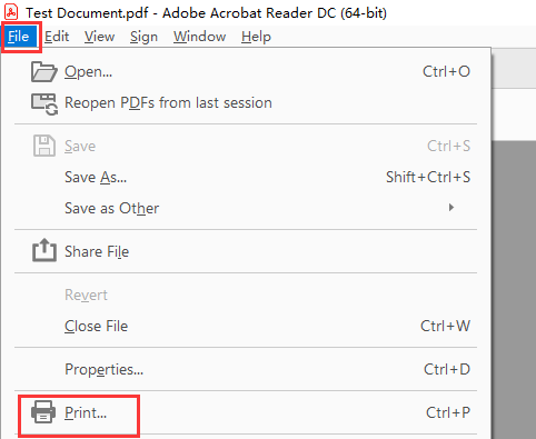 Ziehen Sie Ihre PDF-Datei per Drag & Drop in den Adobe Reader, 