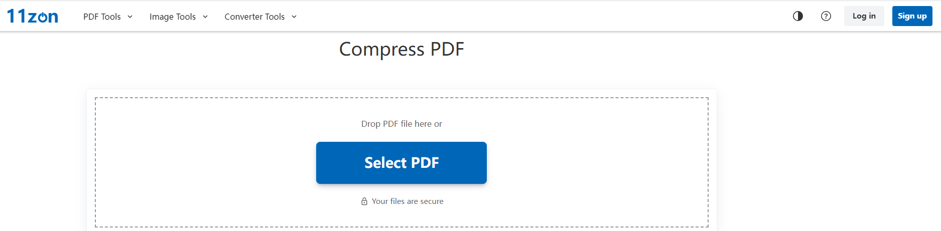 PDF online komprimieren auf 150KB mit 11zon