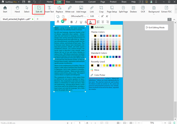 A Top PDF Editor to Edit PDF Brightness step 4